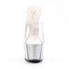 Pleaser - ADORE701G Mules à talons - Chaussures de pole dance - Transparent/Couleur argent Product image